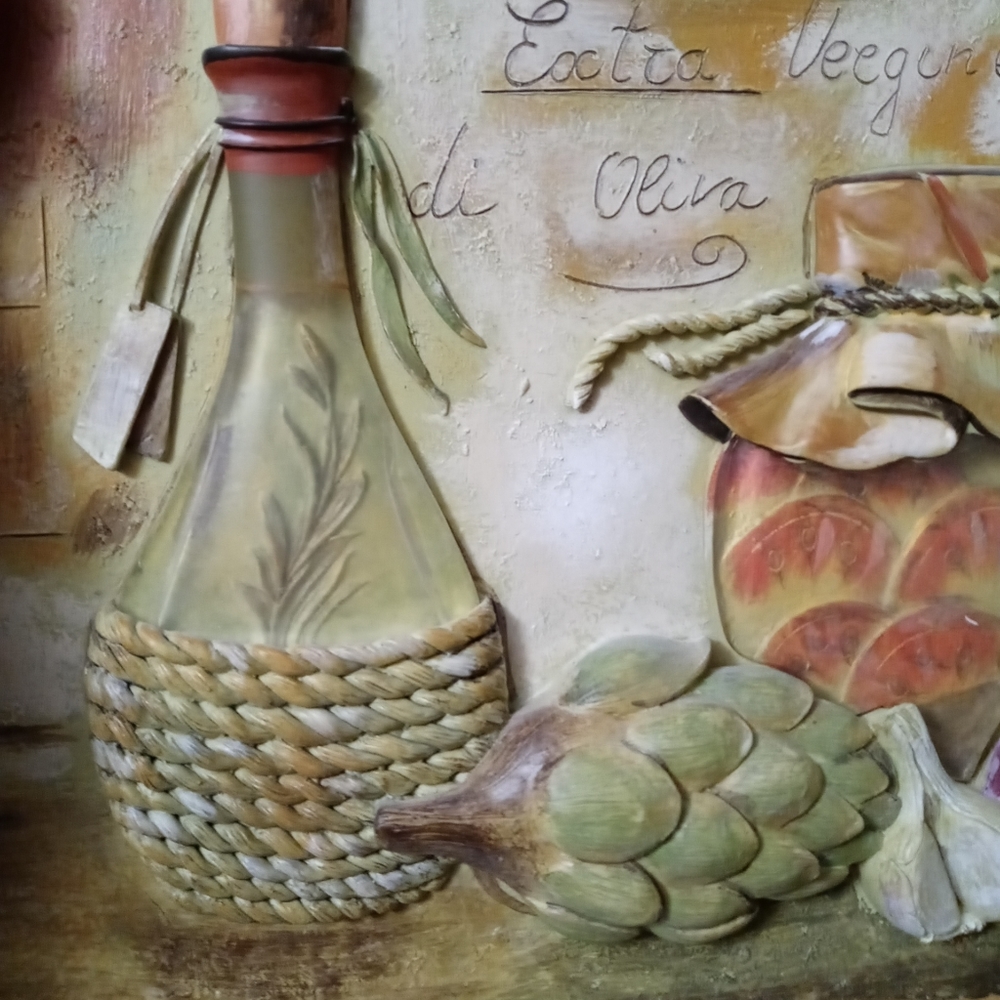 ⛳🏫Signed Virgin Olive Oil Art By🏬🌉Sylvia Vassileva Made in U.S.A Gallery. 🆕 - Picture 9 of 12